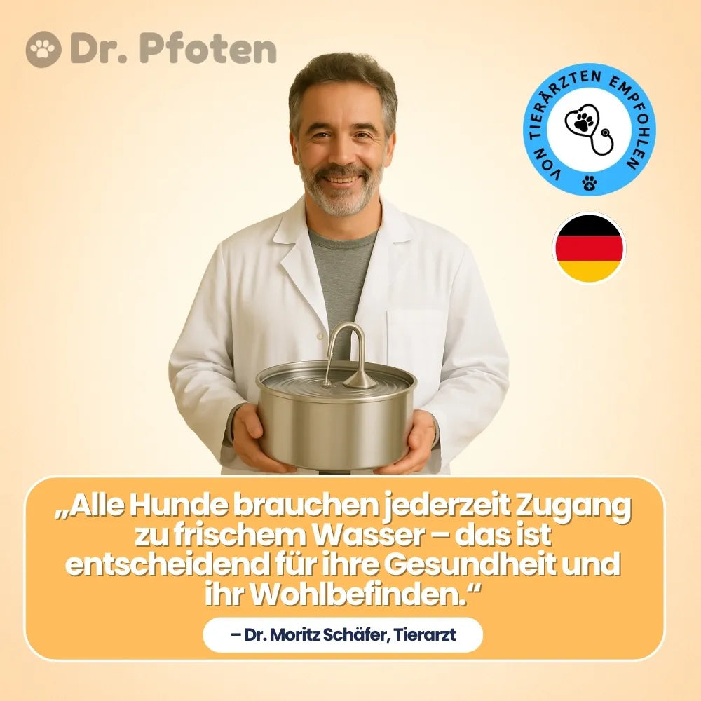AquaFlow™ - Der antibakterielle Trinkbrunnen mit Filtration