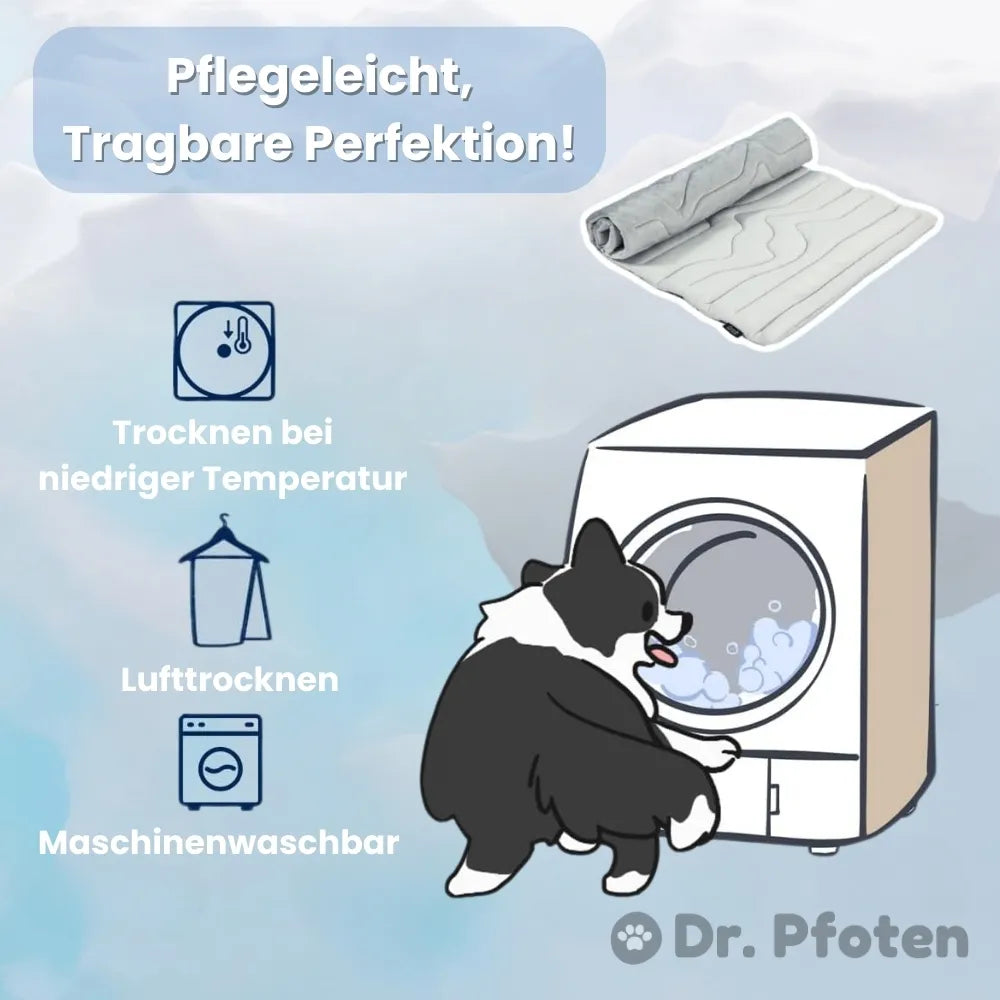 PfotenChill™ Deluxe Set - Die innovative Kühlmatte für Hunde