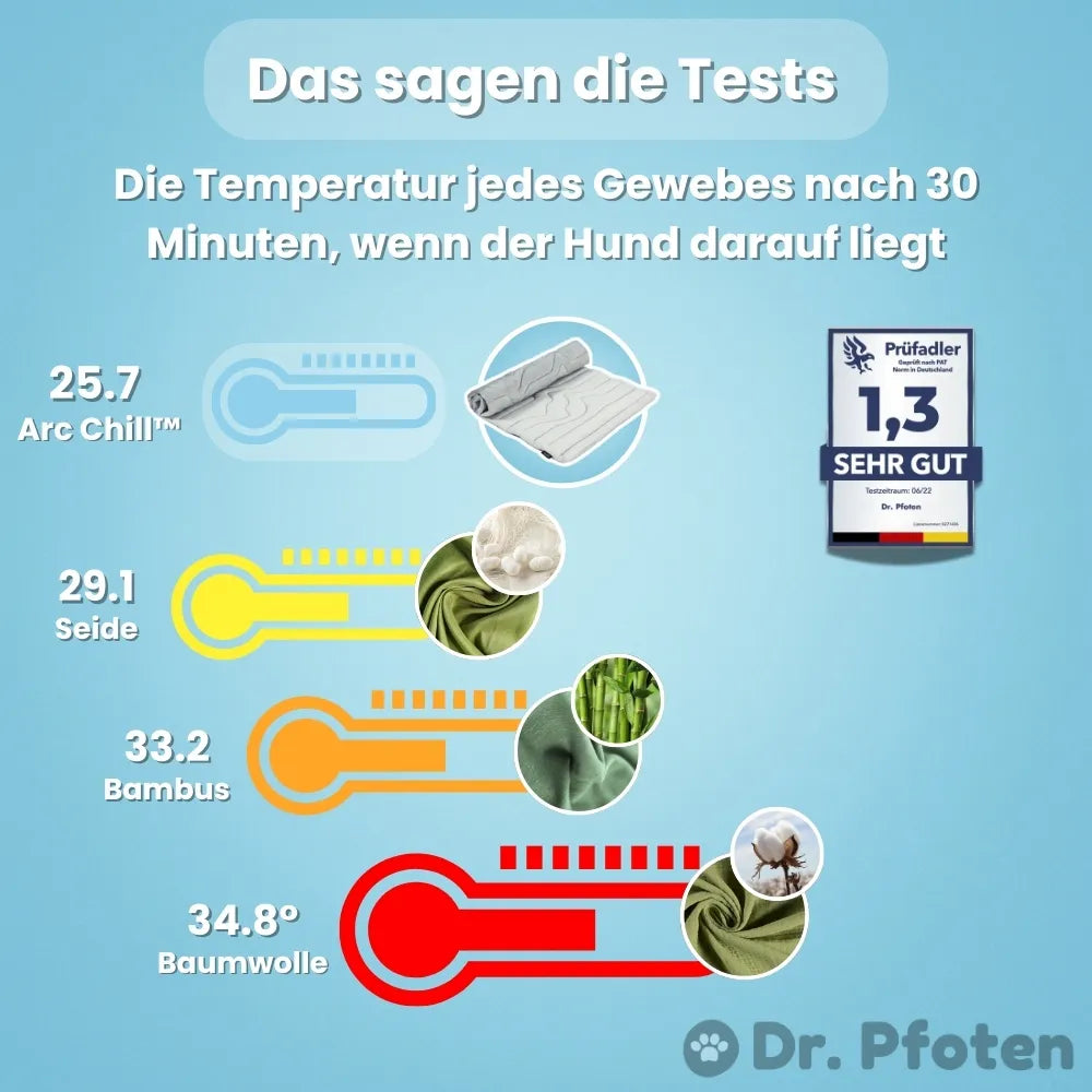 PfotenChill™ Deluxe Set - Die innovative Kühlmatte für Hunde